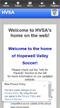 Mobile Screenshot of hvsasoccer.org