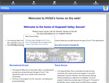 Tablet Screenshot of hvsasoccer.org